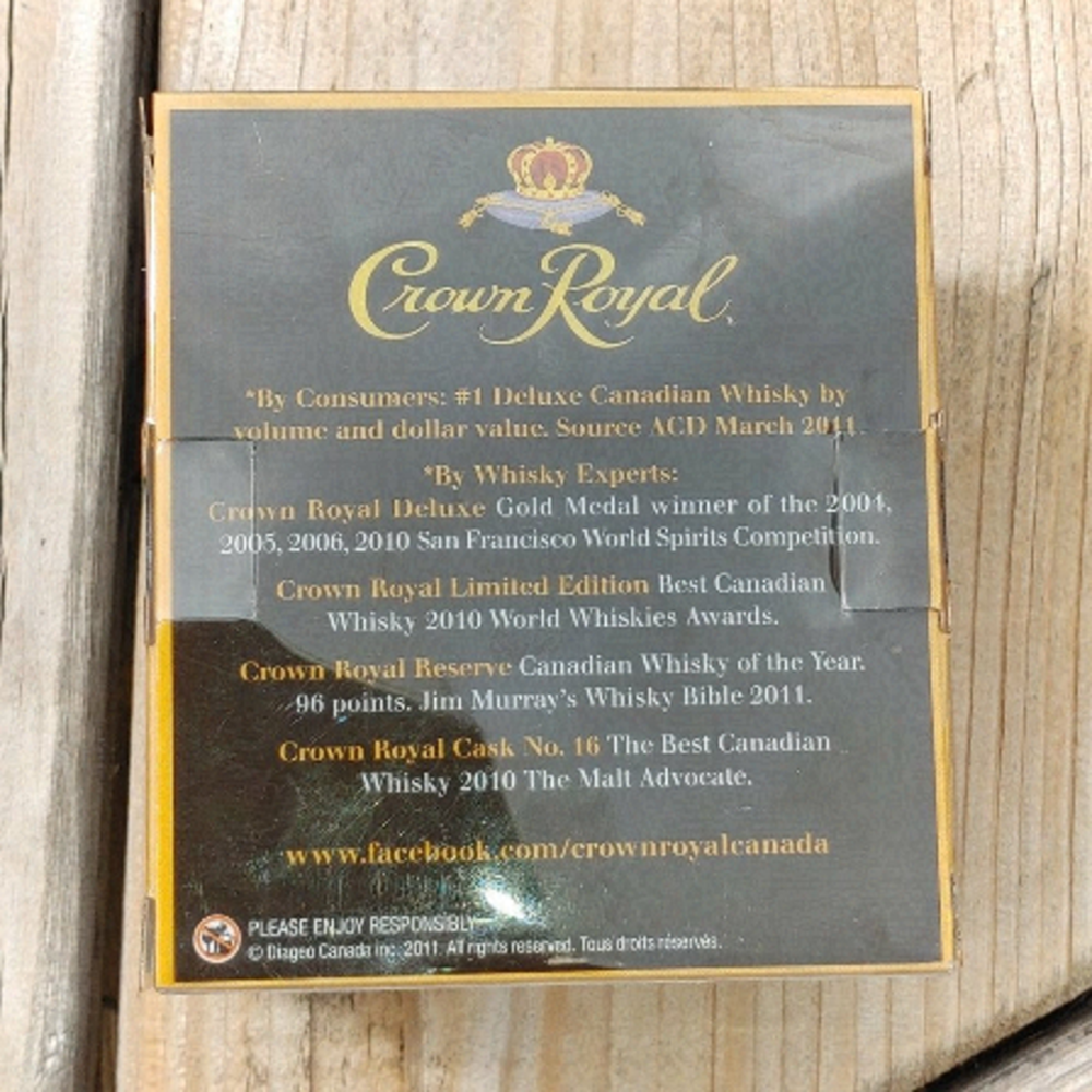 Crown Royal Whisky Black Glass NIP